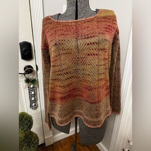 Women’s Free People Marina SoftSpun Knit Sweater with Crotchet Detail Small